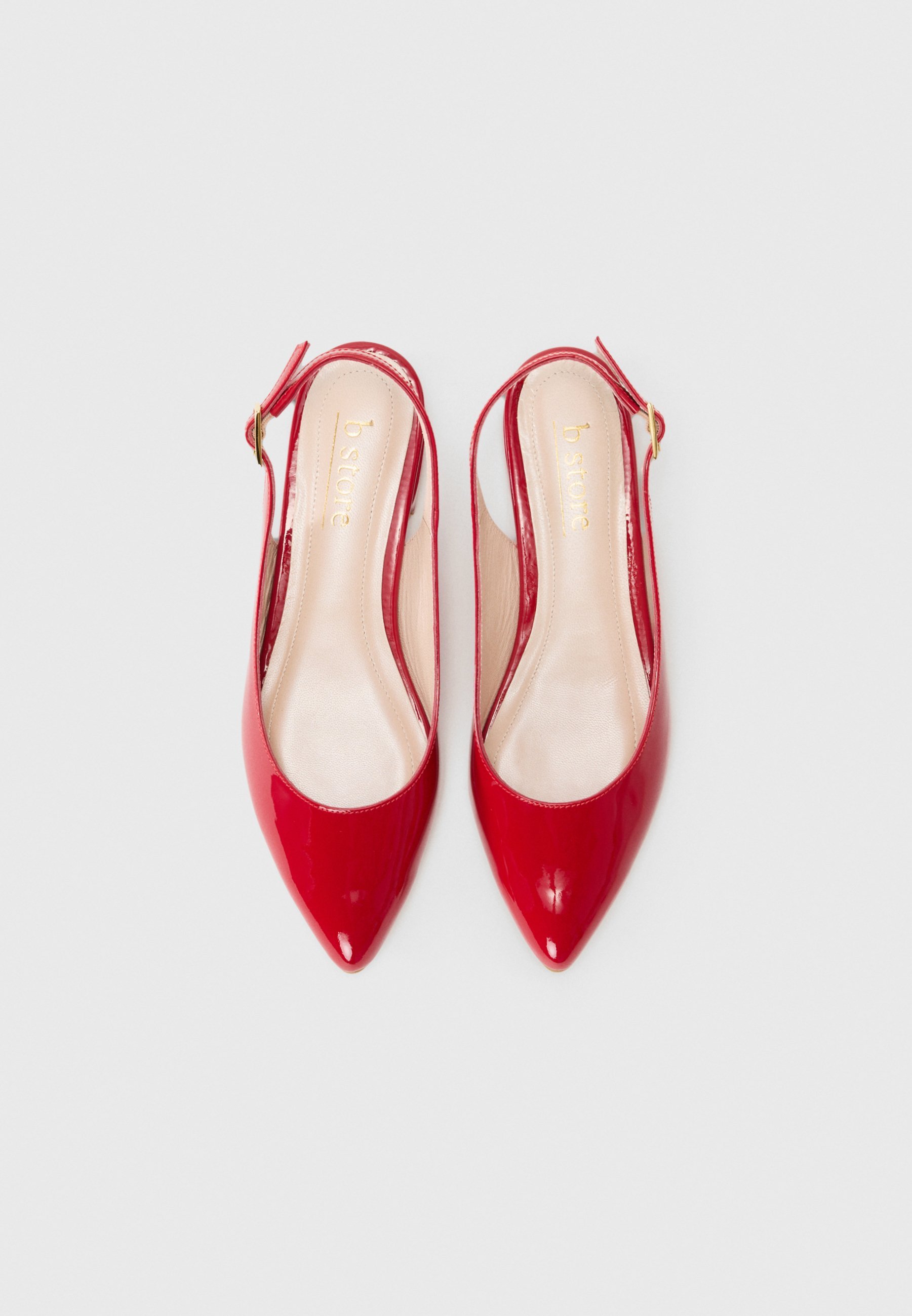 Sapatilhas de ballet bStore - vermelho papoula