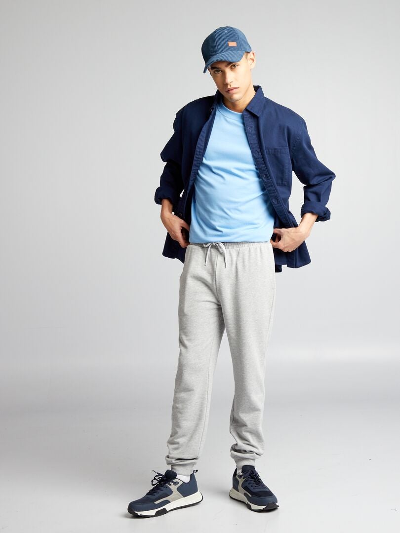Fleece joggingbroek - GRIJS