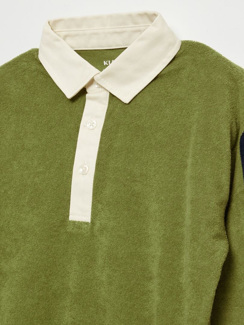 Polo estilo rugby - VERDE