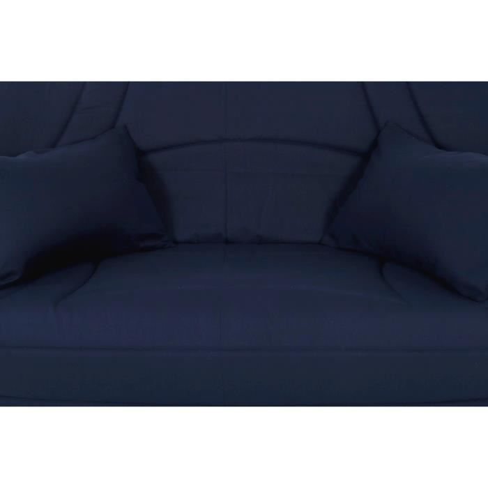 Housse BZ 140x190 matelassée BLEU MARINE