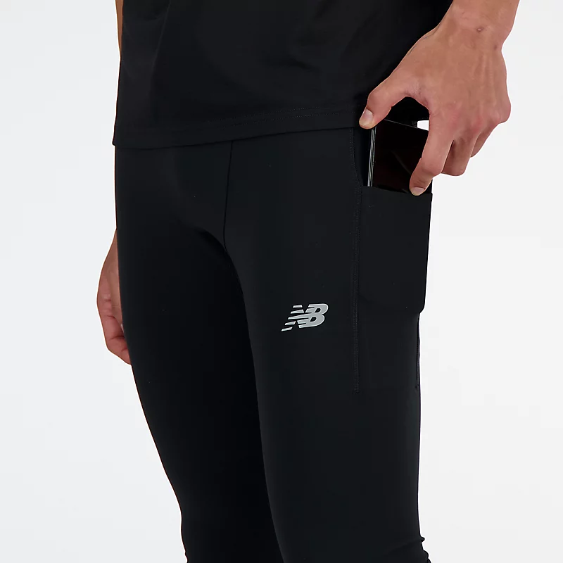 Męskie legginsy NB Elegant Pocket Tight - CZARNE