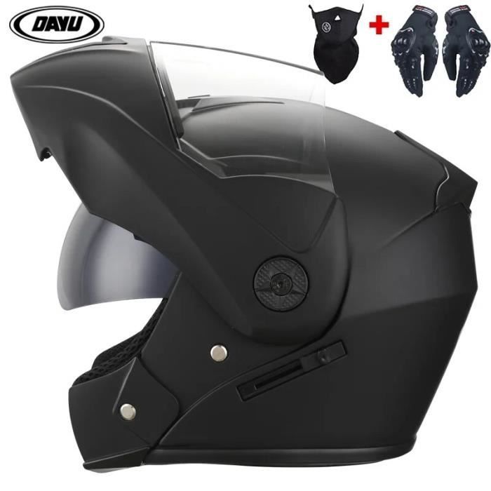 Casco integral modular para motocicleta homologado por el DOT, visera interior, casco de motocross, lente de seguridad - b1[D9211444]
