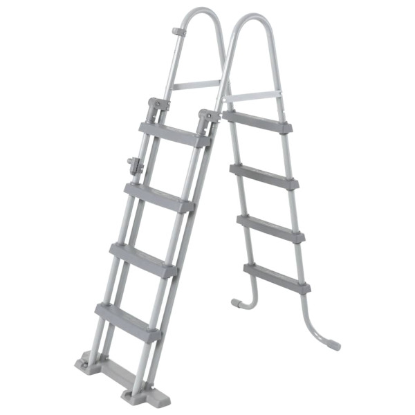 Drabinka basenowa Szary 122 cm Metal Bestway