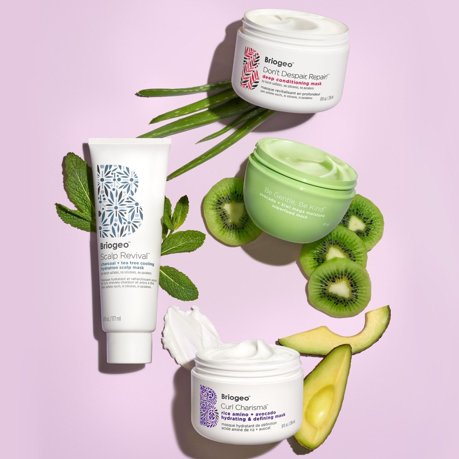 Briogeo maska za kosu Curl Charisma™ rižine aminokiseline + avokado hidratantna i definirajuća maska - 236 ml