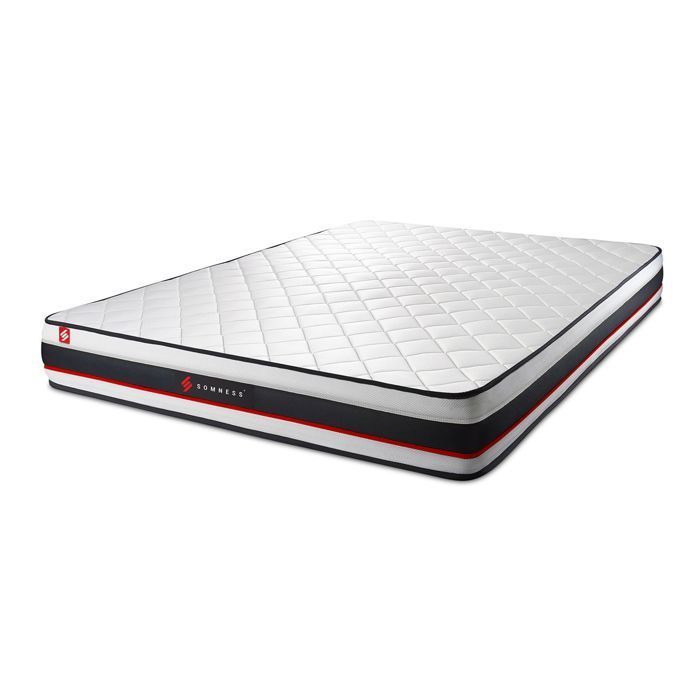 Base de cama doble 80x200 + colchón FORM 160x200 (160 x 200 cm) Blanco