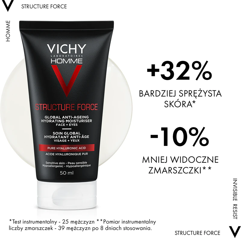 Vichy Homme Structure Force Anti-Rimpel Verstevigende Crème met Hyaluronzuur