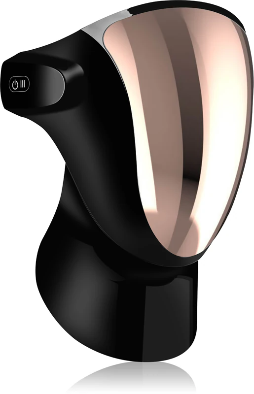 PALSAR7 Professionelle LED-Maske Schwarz Gold LED-Schönheitsmaske für Gesicht und Hals