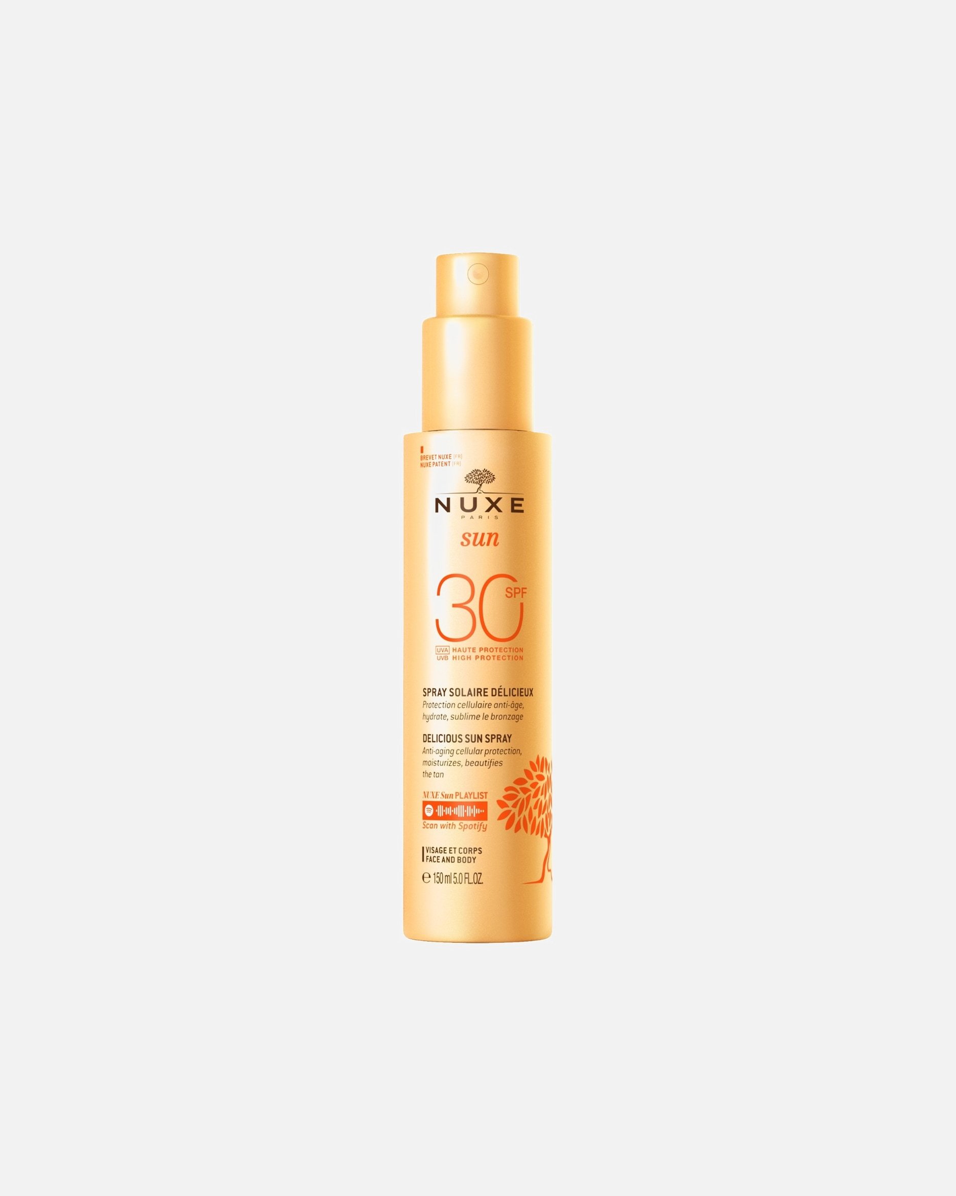 NUXE Sun Delicious sprej za sunčanje s visokim faktorom zaštite od sunca 30 za lice i tijelo – 150 ml