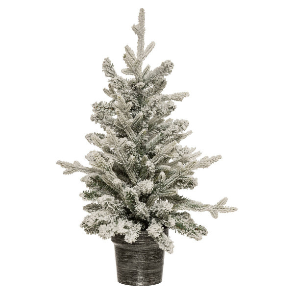 Choinka sztuczna w doniczce 70 cm ELIKA - II ośnieżona