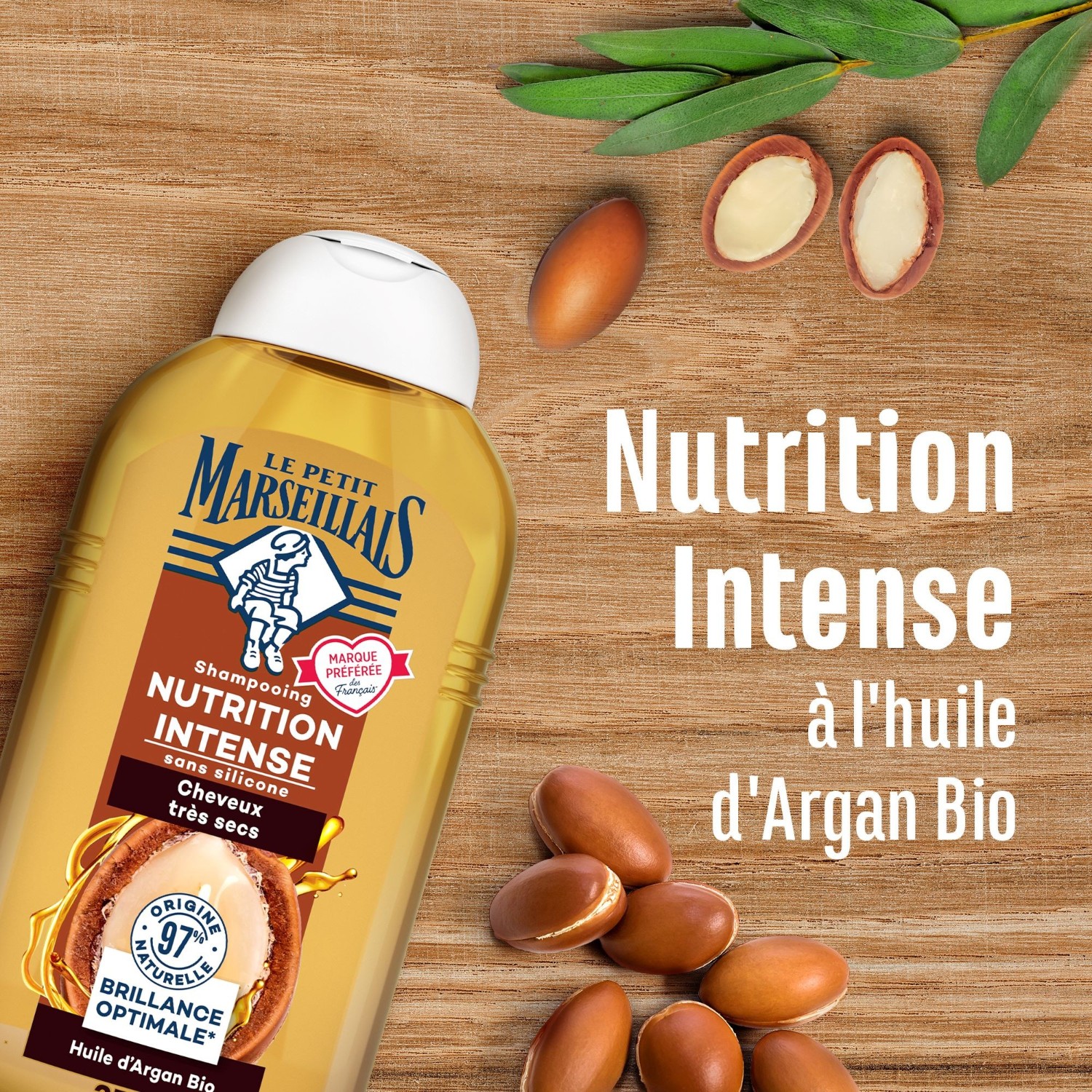 Le Petit Marseillais Shampooing Infusion Nutrition Calendulaet Argan Bio - Le flacon de
