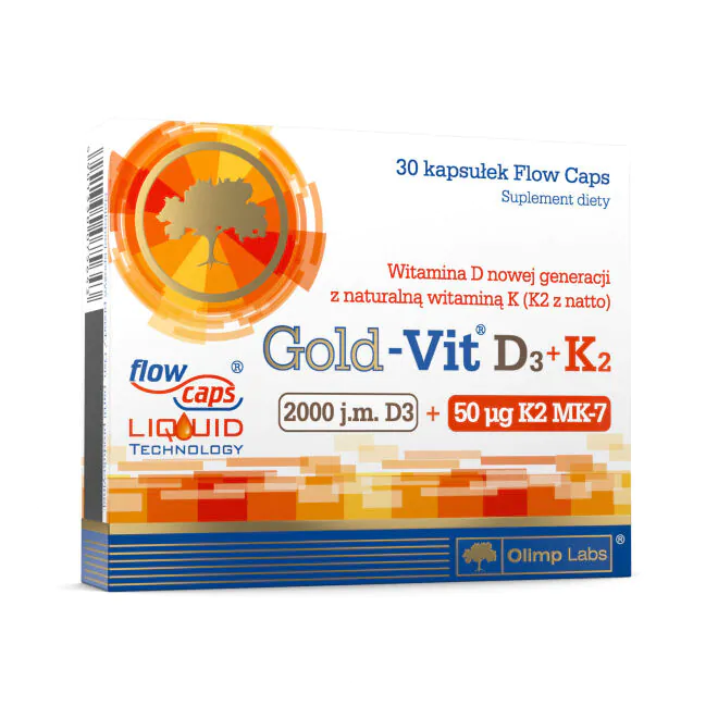 Olimp Gold-Vit D3+K2, 30 Kapsułek