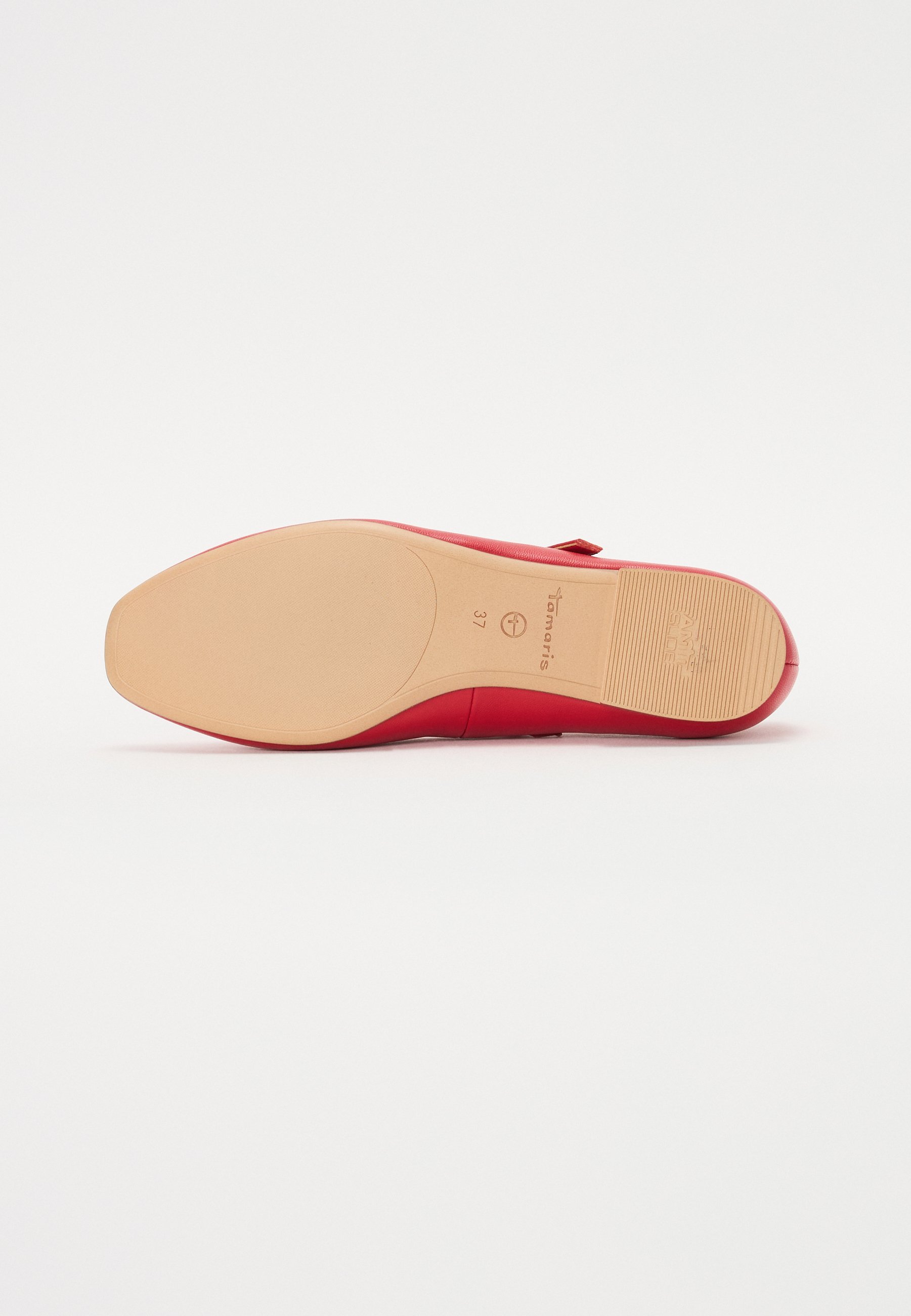 Tamaris ballerina's met enkelbandje - rood