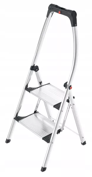 Schodki składane aluminiowe HAILO K100 TopLine 2 stopnie (wys. rob. 2,49m)