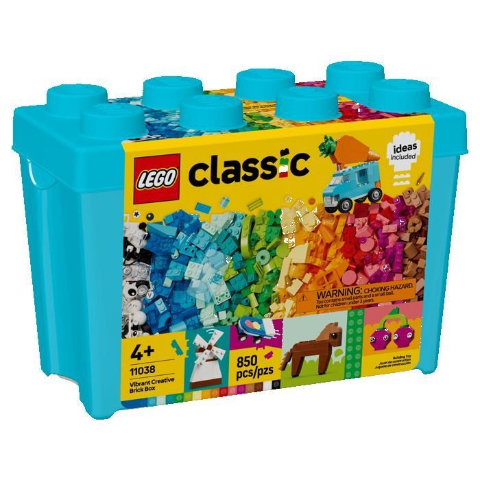LEGO Classic 11038 Luovien ja värikkäiden palikoiden laatikko Lahjat Lelut Keräilyesineet 4+