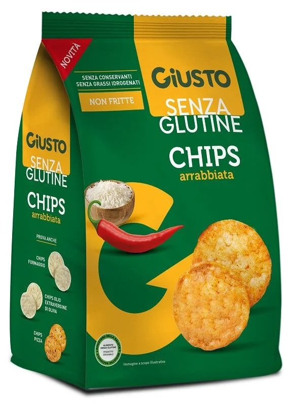 GIUSTO Giusto Glutenvrije Arrabbiata-chips 40 g