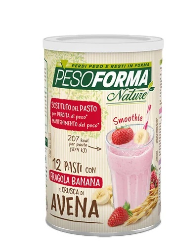 PESOFORMA Pesoforma Nature Smoothie Aardbei Banaan 420 g Maaltijdvervanger
