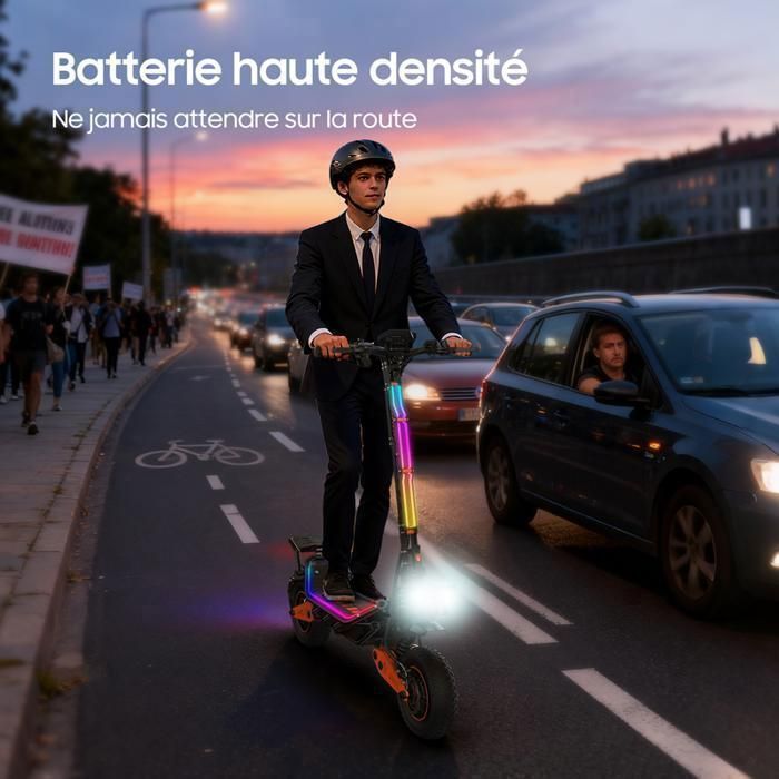 TUNO NT7Ultra Electric Scooter with App, 1500W*2, Max Speed 70km/h, Range 75-85km, 60V23.4Ah, 12-inch Tires, 4 Modes