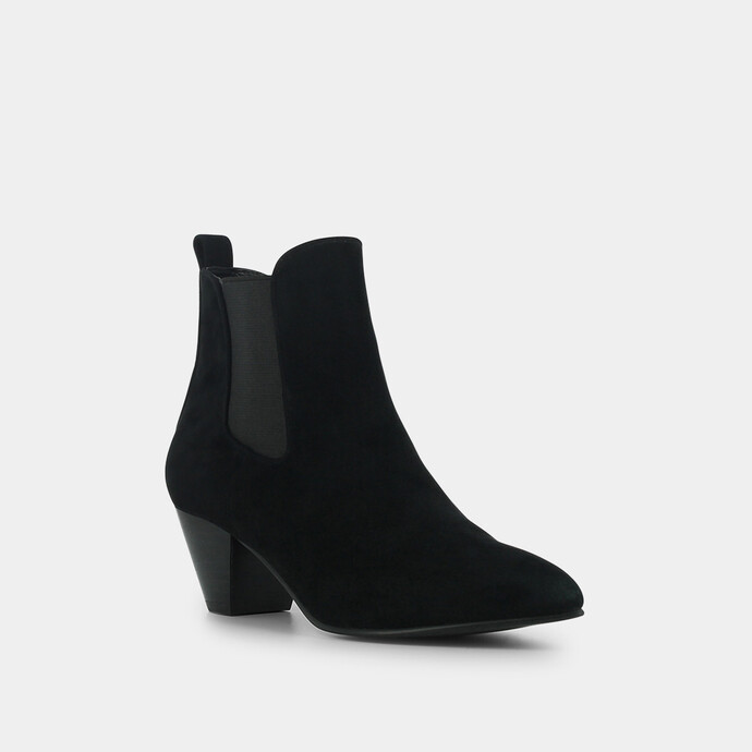 Boots pointues  en velours noir