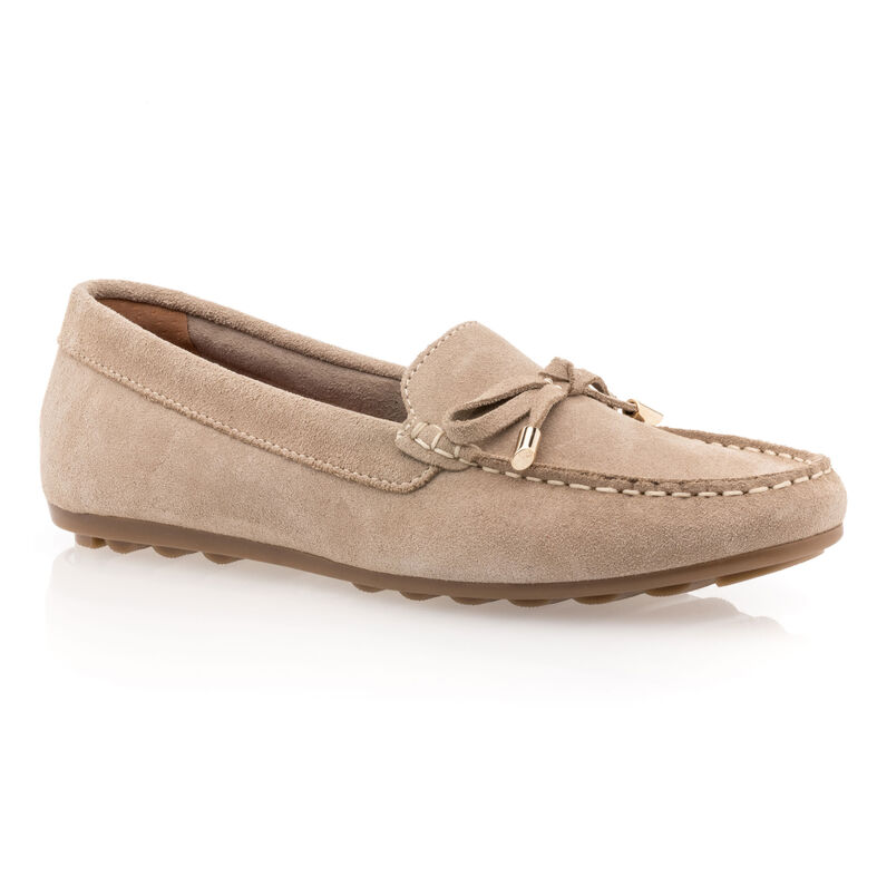 Beige Damen-Loafer/Bootsschuhe