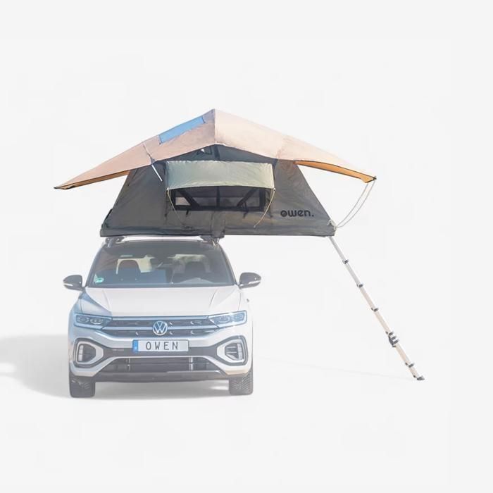OWEN Daktent - 2-3 personen - Ladder, Anticondensatiematras, PVC-zeil - 3500 mm waterdichtheid - SUV, 4x4, bestelwagens