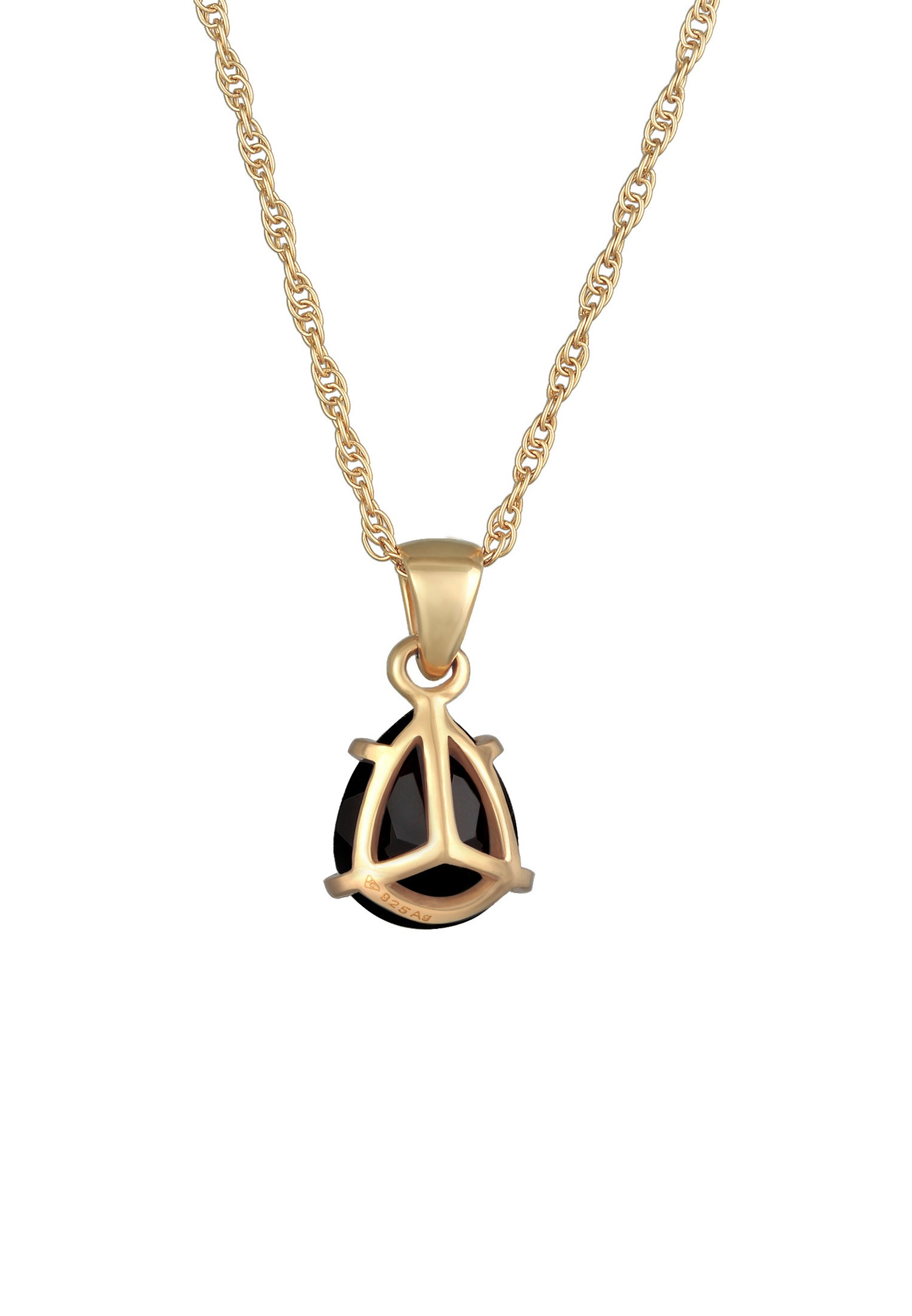 Elli PREMIUM Elli PREMIUM Collier Femmes Goutte pendentif élégant avec cristal de verre en argent sterling 925 plaqué or