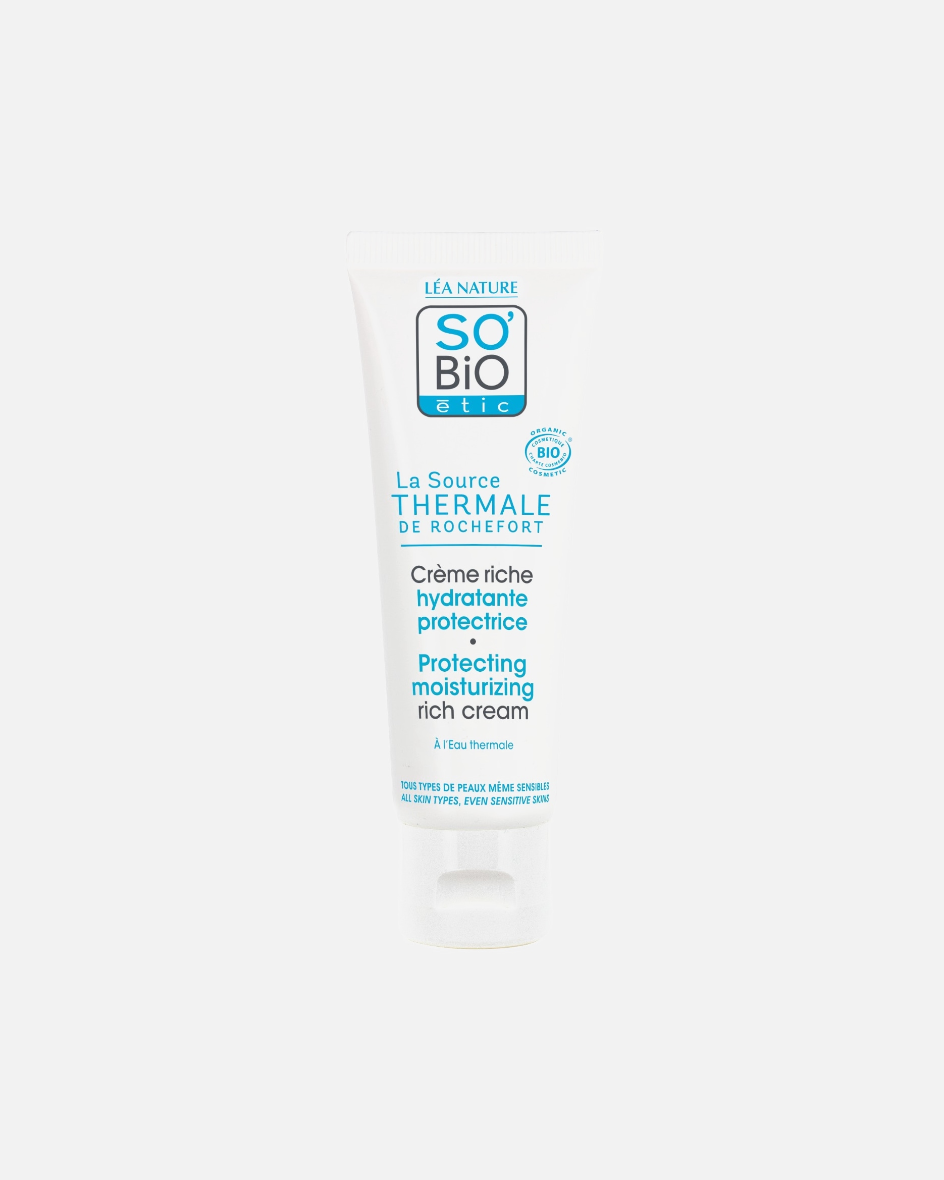 SO BiO étic Crème riche hydratante¹ protectrice, haute tolérance - Eau thermale de Rochefort