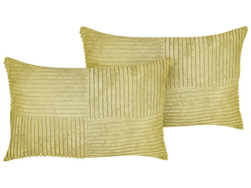 2 poduszki dekoracyjne 47x27 cm zielone