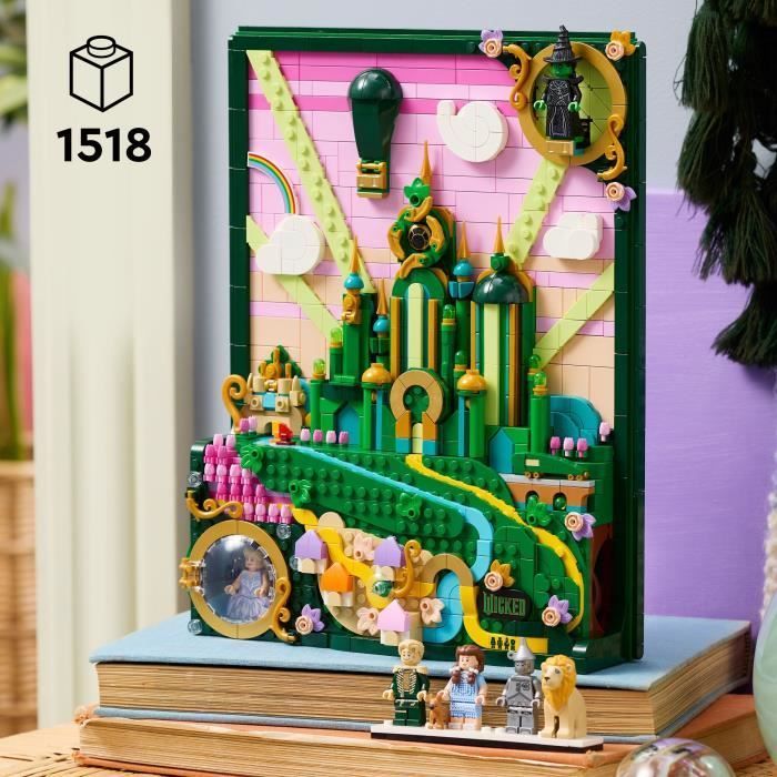 LEGO Wicked 75685 Quadro della Città di Smeraldo - Set di costruzioni 3D per adulti - Kit di modellismo