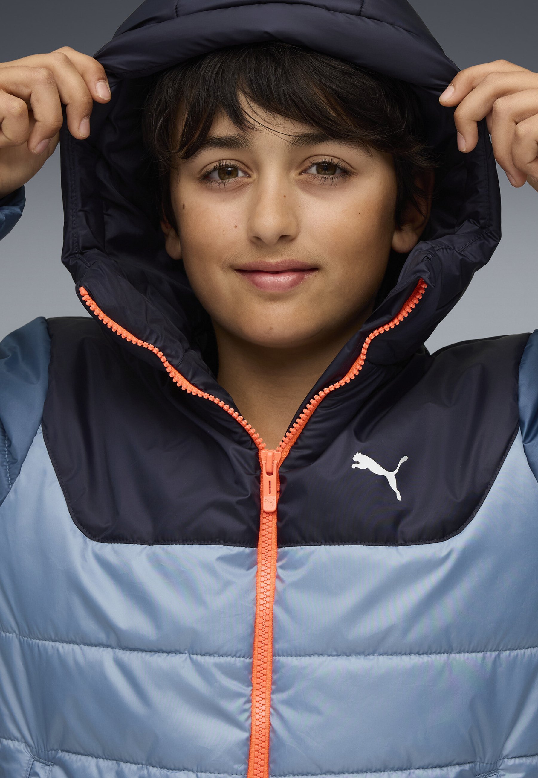 Puma HOODED PADDED - Zimná bunda - cool blue