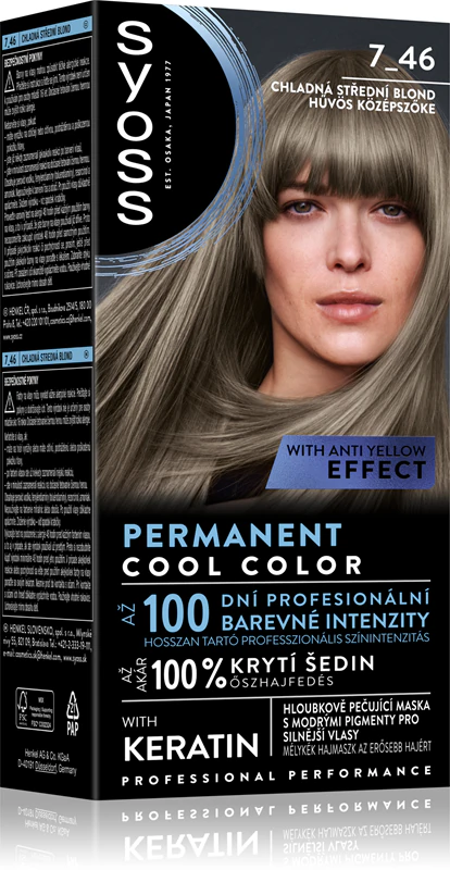 Syoss Permanent Cool Color permanentná farba na vlasy so studeným odtieňom