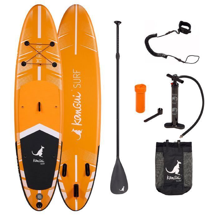 KANGUI Stand Up Paddleboard 335cm Inflatable SUP + Paddle + Backpack + High-Pressure Pump + Leash + Repair Kit - MAORI