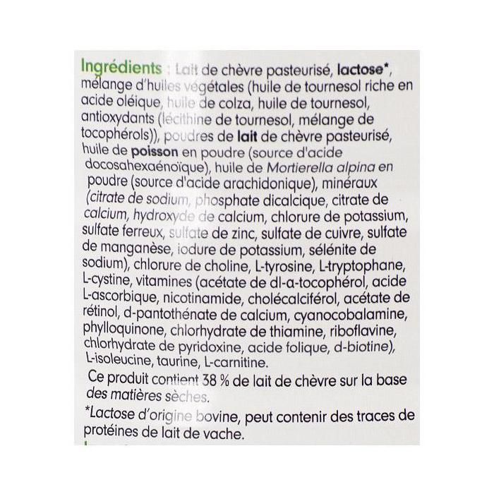 Leche de cabra CapriCare, segunda etapa, 800 g