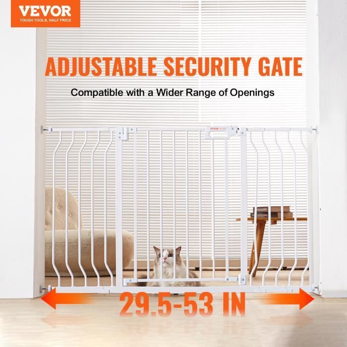 Safety Gate - VEVOR - Extendable Child/Dog Fence 75-135x76 cm Staircase