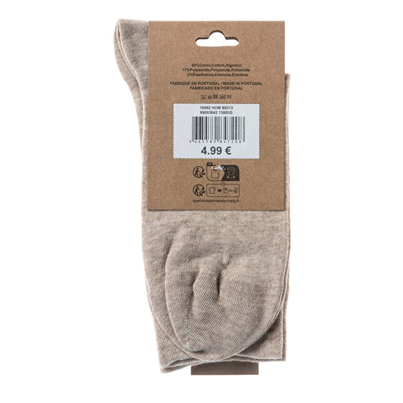 Beige Socken und Strumpfhosen für Herren