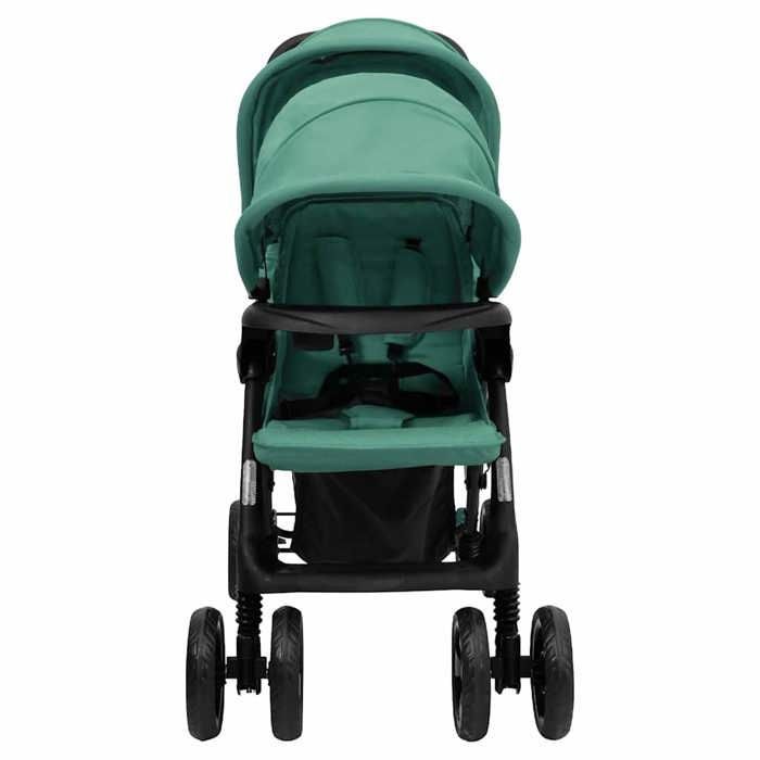vidaXL Double Stroller, Foldable Travel Pram, Toddler Stroller, Outdoor Protection against 10352