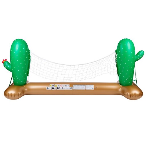  Aufblasbares Volleyballnetz – schwimmend – Kaktus 274 x 165 x 37 cm