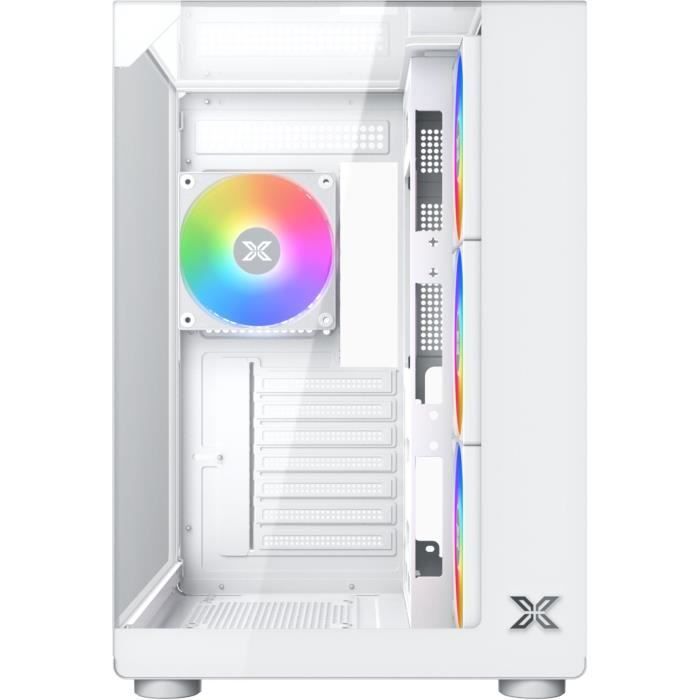 PC Case (without power supply) - XIGMATEK - Aqua Compact Arctic - Cube - ATX Form Factor - 4x120mm A-RGB included - White