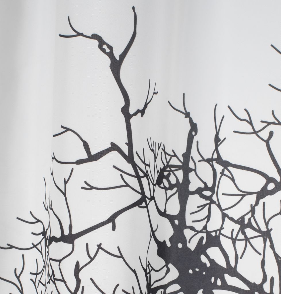 MARIEBY zlatna zavjesa za tuširanje MARIEBY 180x200cm crno/bijela KRONBORG