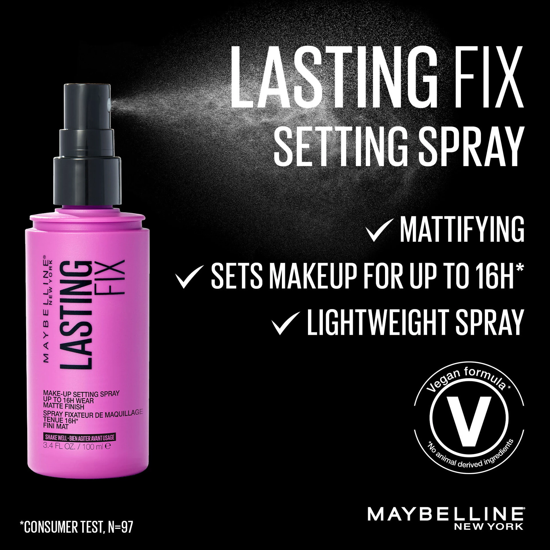 Sprej za fiksiranje šminke Lasting Fix 100 ml - Maybelline