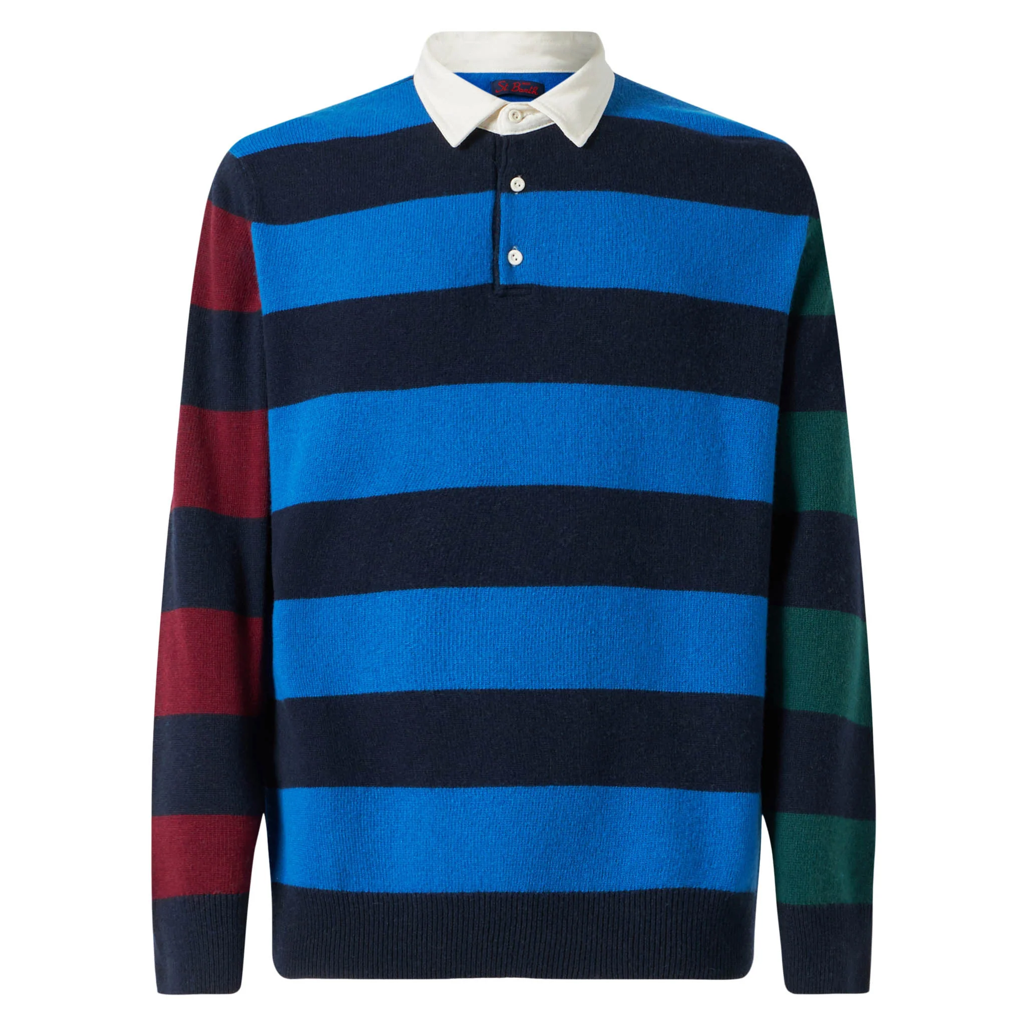 Polo de punto a rayas