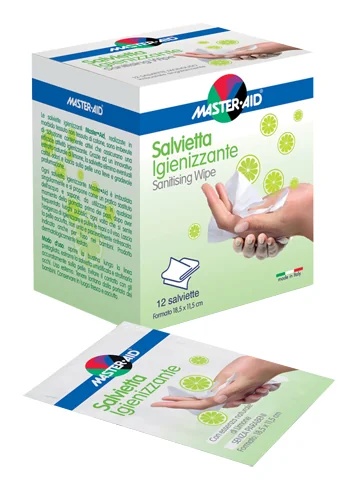 Lingettes désinfectantes, paquet de 12
