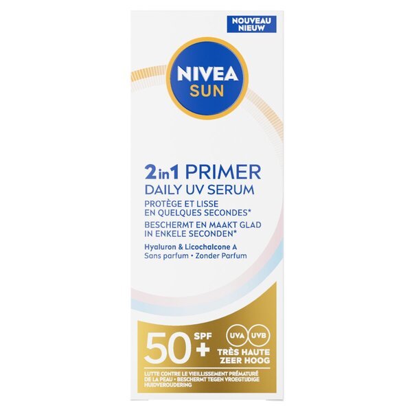 NIVEA Sun 2-u-1 Primer dnevni UV serum<br>30 ml