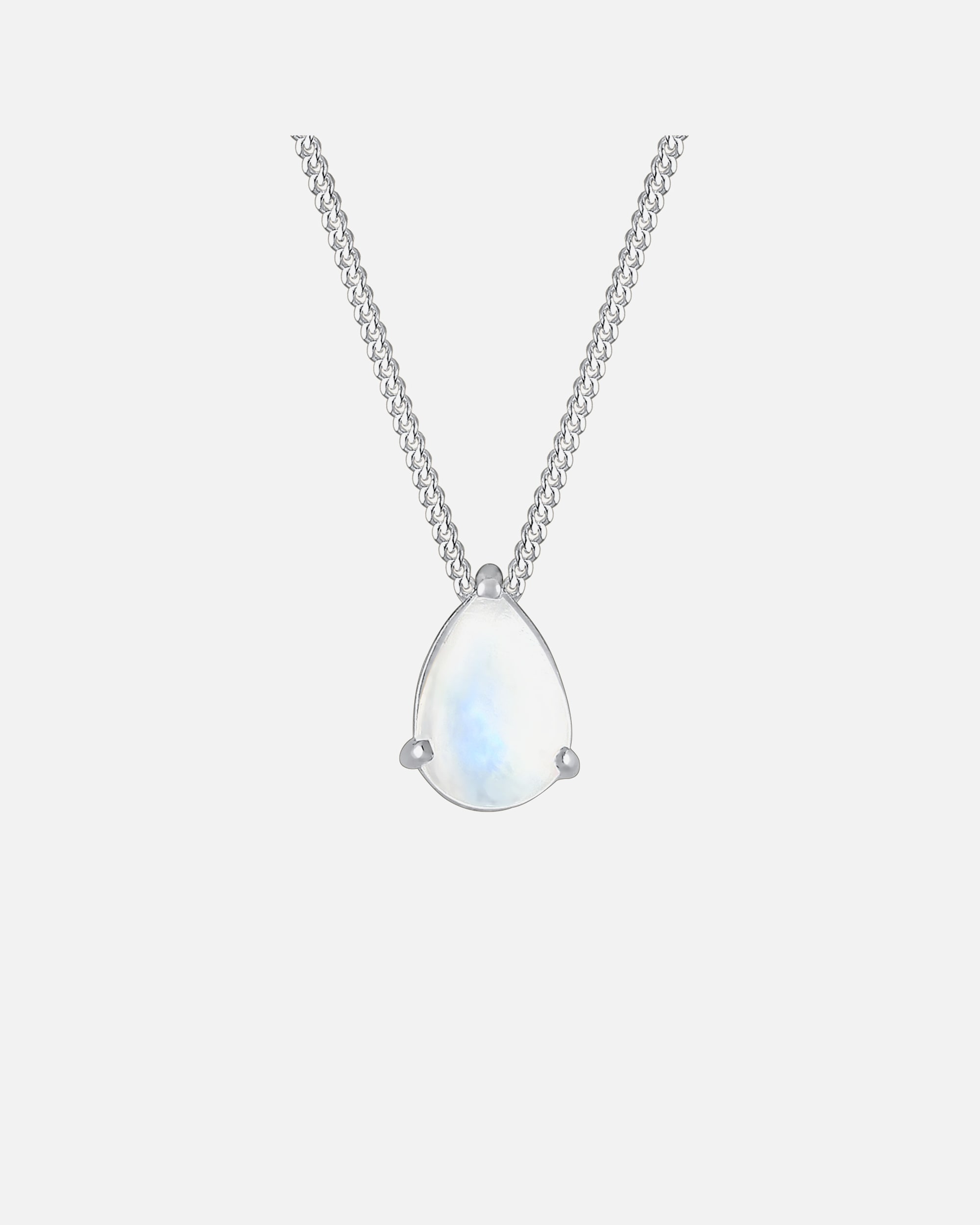 Elli Femmes Pendentif Goutte Élégant avec Pierre de Lune en Argent Sterling 925 Plaqué Or