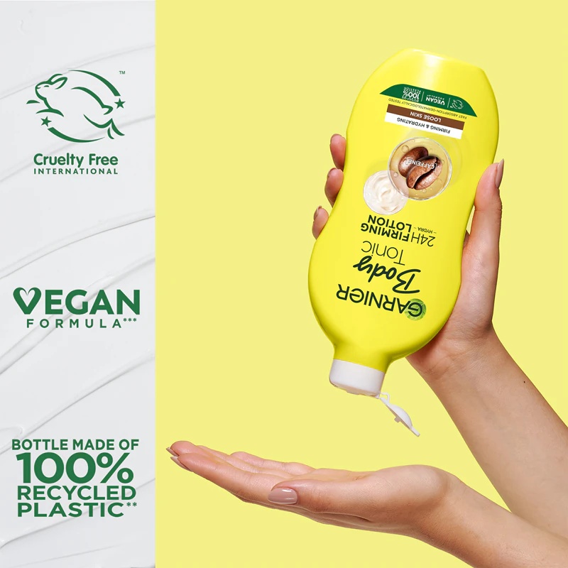 „Garnier Body Tonic“ drėkinamasis ir stangrinamasis kūno pienelis