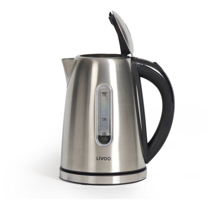 Bouilloire - LIVOO - DOD195 - 2200 W - 1,7 L - Socle 360° - Acier inoxydable