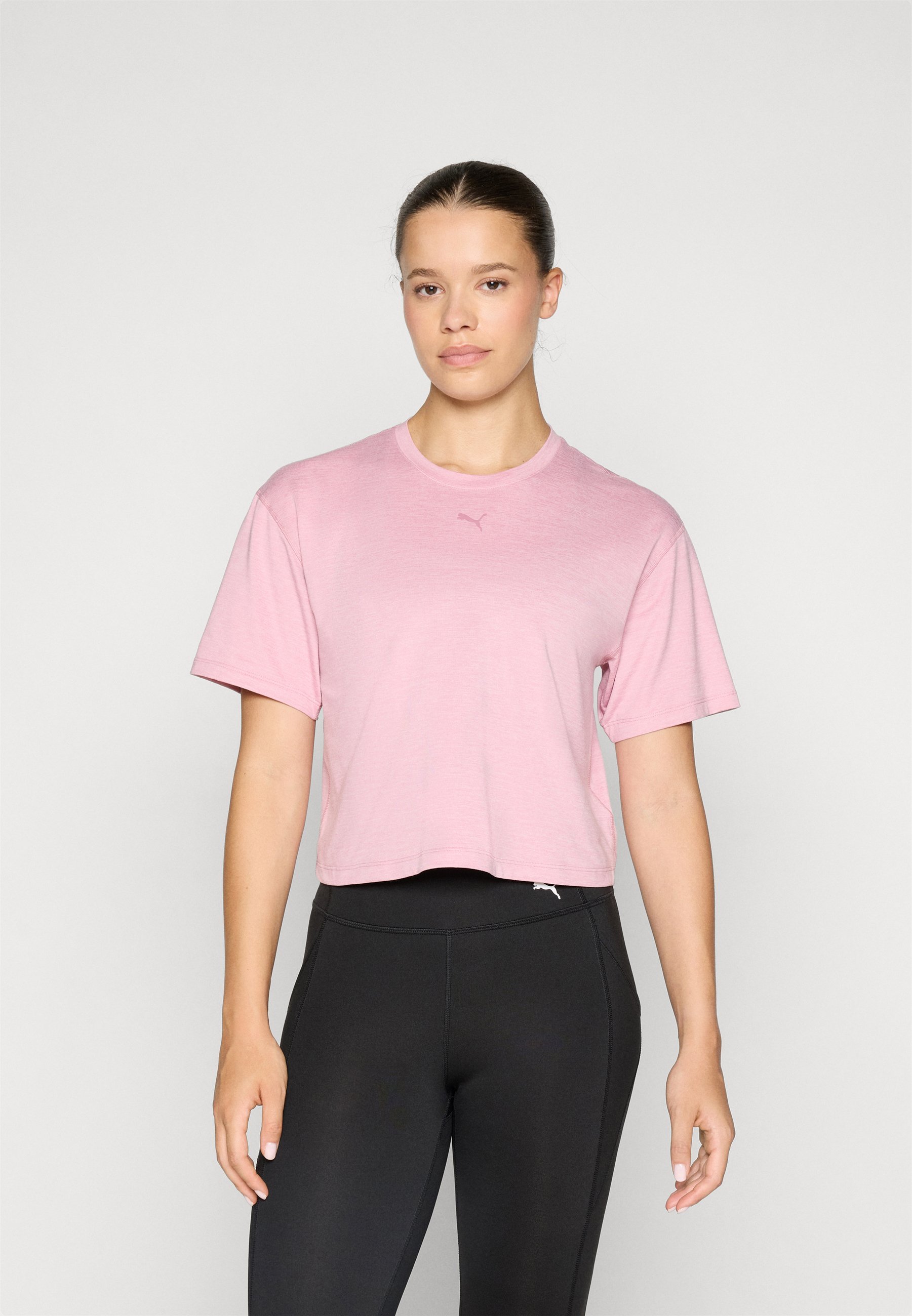 Puma RELAXED TEE - Sport T-shirt - roze gemêleerd