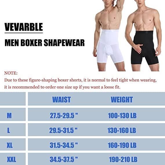 Culotte Gainante Homme Taille Haute Invisible Ventre Plat - DEMEUBLE - Blanc - Fitness - Respirant - Multisport
