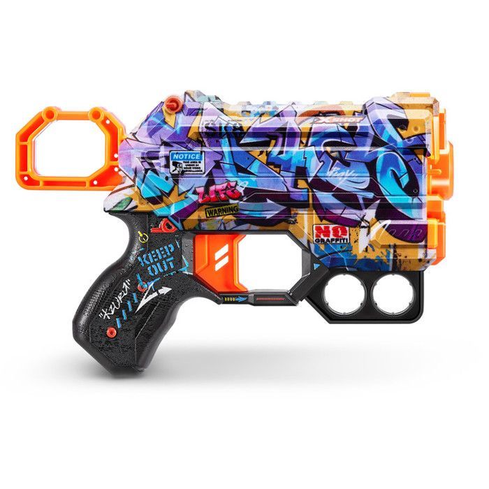 Pistolet - XSHOT - X-Shot Skins Menace - 8 flèches - 27 m - 7 peaux interchangeables
