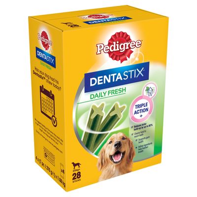 Pedigree Dentastix Fresh – codzienna pielęgnacja jamy ustnej dla dużych psów (>25 kg)