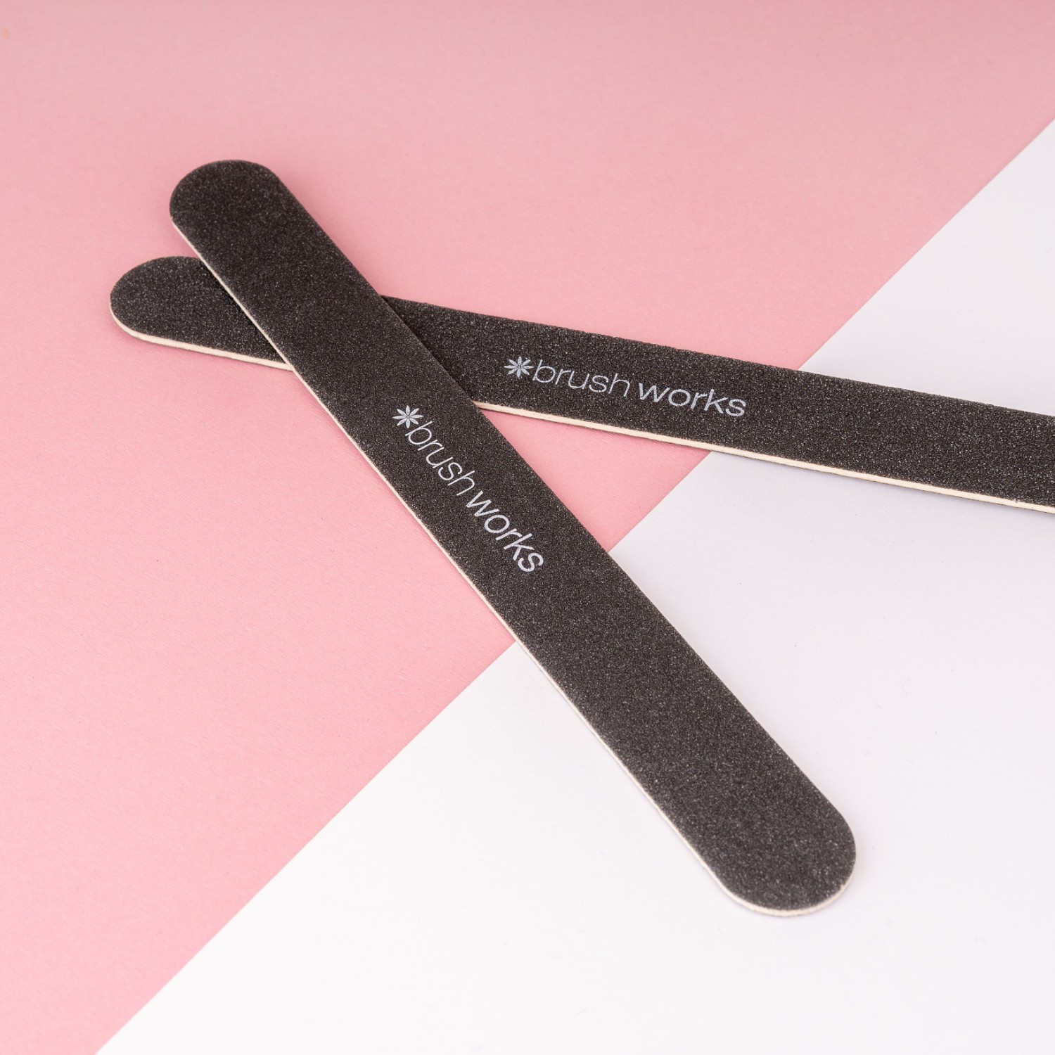 Brushworks Lot de 2 limes à ongles Noires